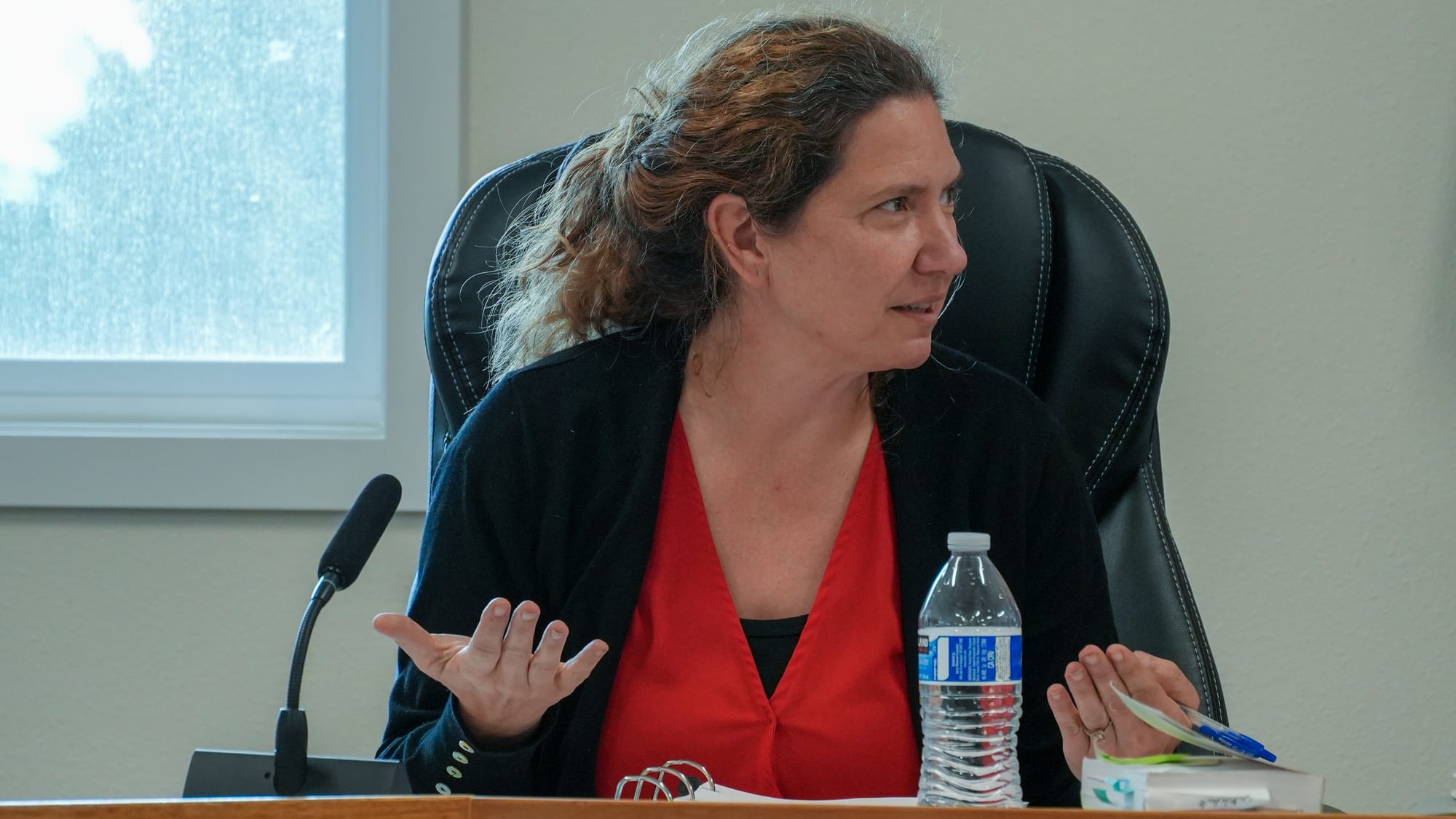 Attorney Holly Wells presents findings of an investigation