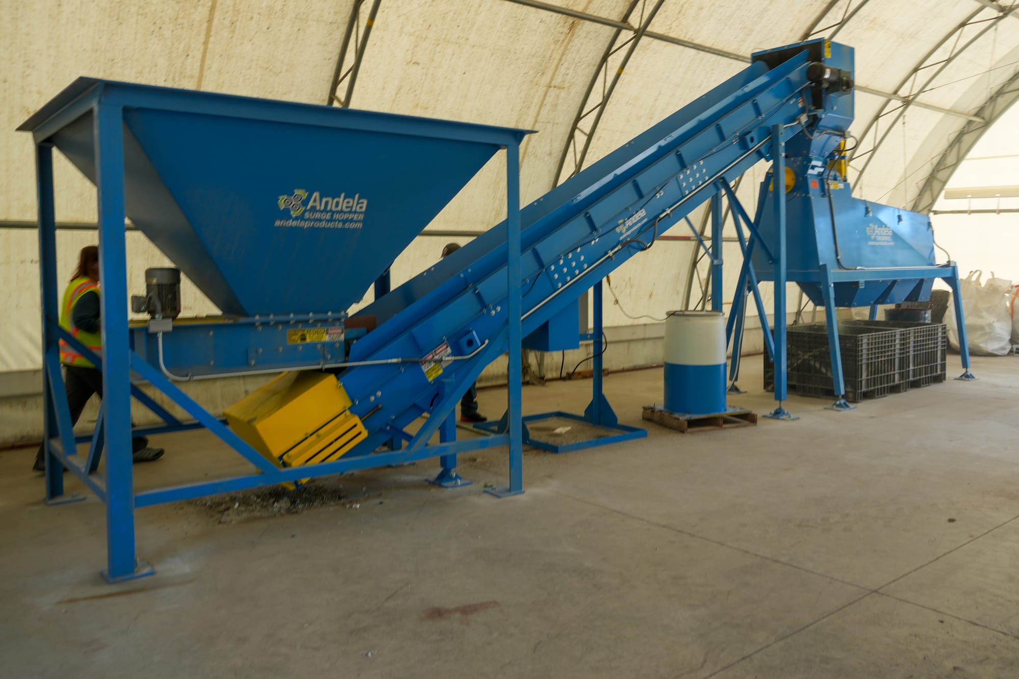 The Valley Community for Recycling Solution's glass pulverizer