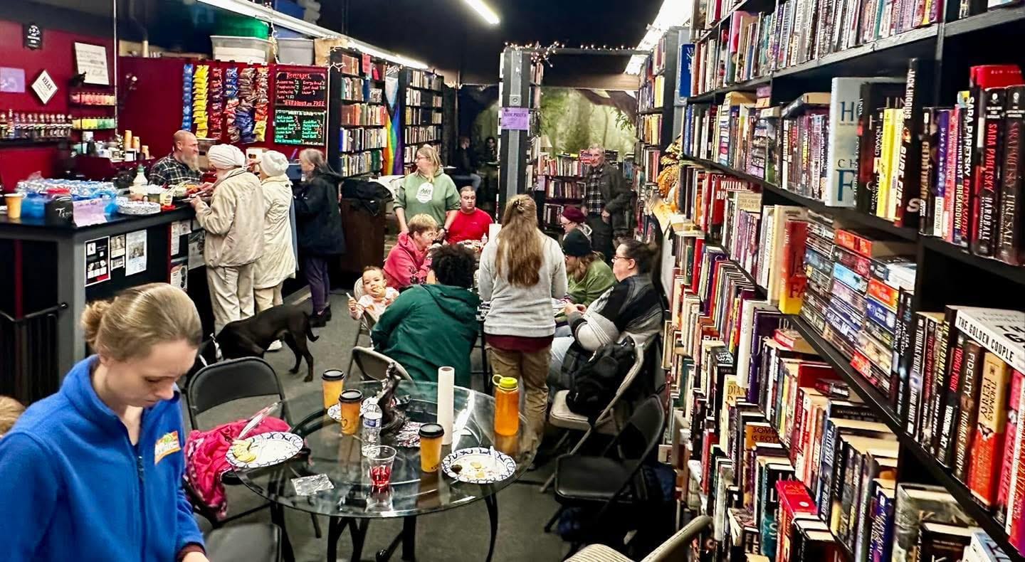 A potluck at Black Birch Books