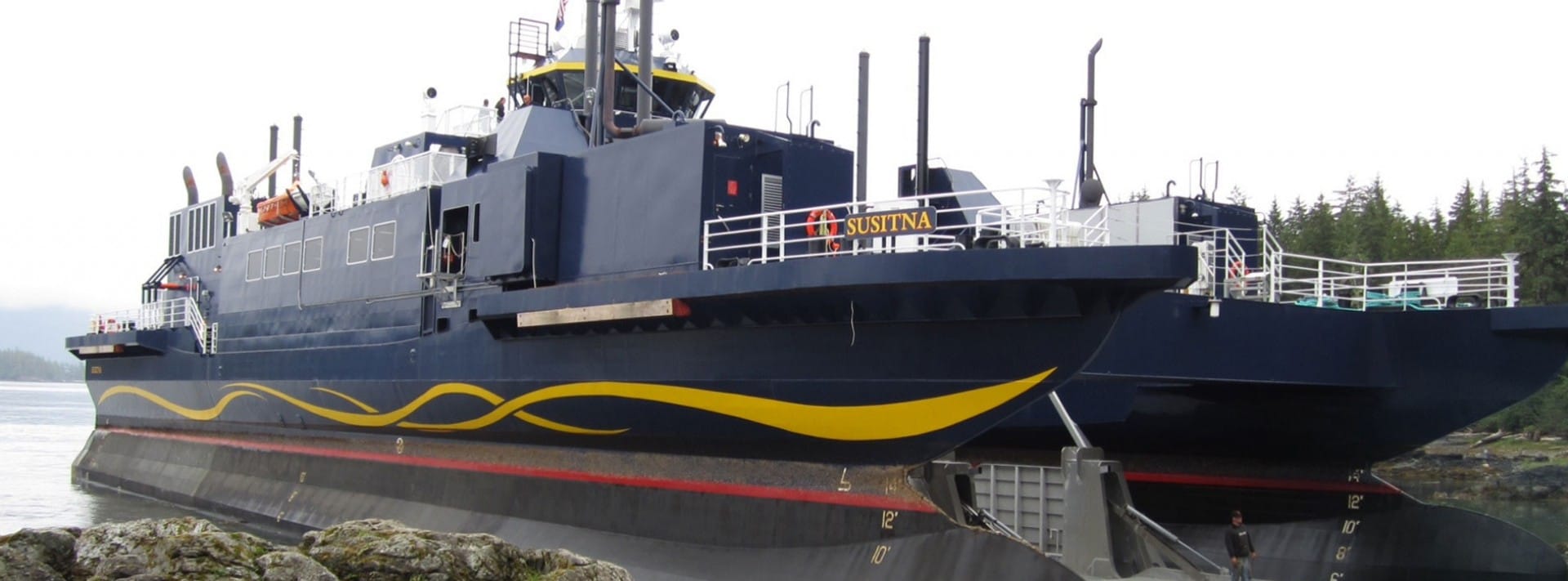 The M/V Susitna docked in Ketchikan.