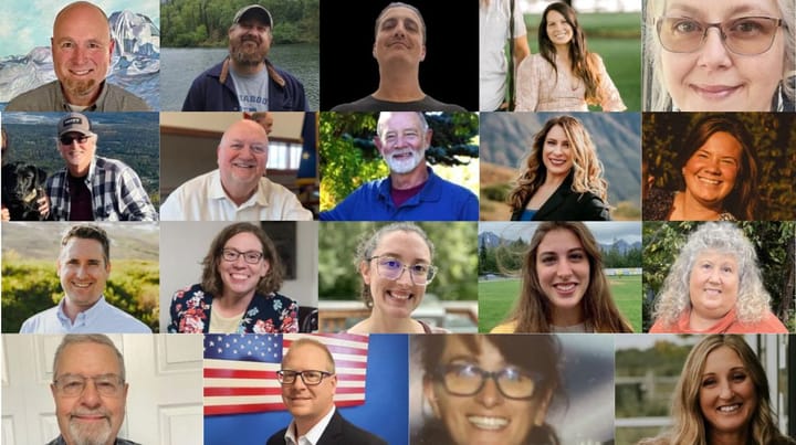 City candidates in Houston, Palmer and Wasilla, pictured left to right by seat race and alphabetically. 