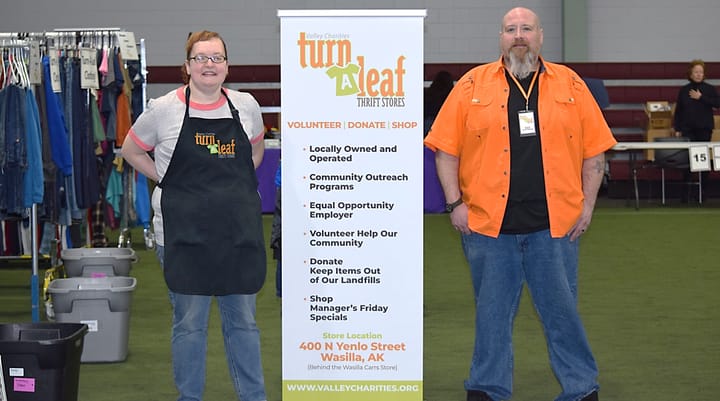 Workers with Turn-A-Leaf Thrift Store