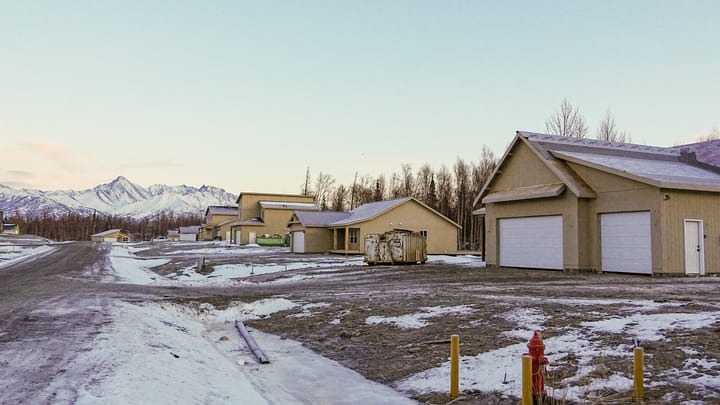 A series of new homes off Bogard Road near Palmer